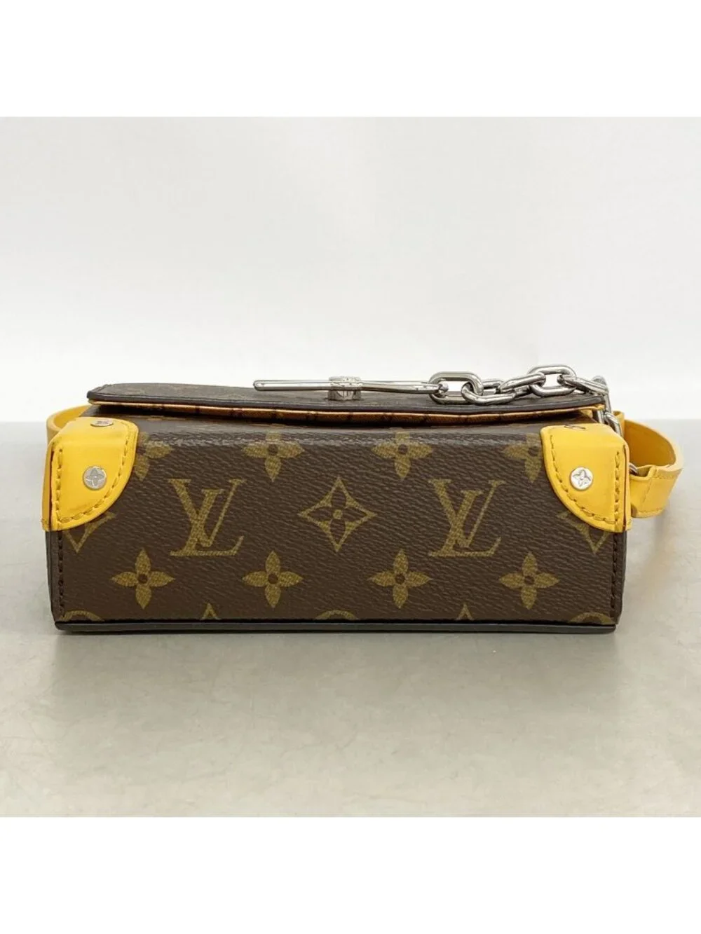 Louis Vuitton Shoulder Bag Monogram Macassar Steamer Wearable Wallet Brown